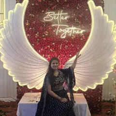 A timeless black gown is always a good idea. This client chose a beautiful black and silver embroidered gown for her special event, looking effortlessly elegant and chic.
