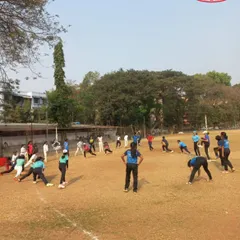Warm-up drills during the girls' team selection trials. Fitness and preparation are key for all our athletes.