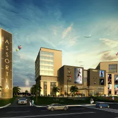 This render showcases our ambitious design for the 'Assortia' mixed-use development in Patna. The project was planned to integrate retail, office, hotel, and residential functions into a cohesive and monumental urban landmark, demonstrating our capability in handling large-scale architectural planning.