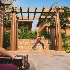 Find your balance in our open-air yoga pavilion, where mindful movement meets the tranquil sounds of nature. We offer guided sessions for all levels, helping you reconnect your mind, body, and spirit.