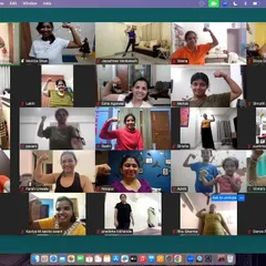 This was our kickstart for the new year! A screen full of determined faces, ready to take on their fitness goals. Our mission is to train over 30,000 online clients and build a healthier, happier community together.
