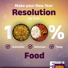 Make your New Year resolution simple: eat 100% authentic, delicious, and tasty food. My meals help you stick to that resolution with convenience.