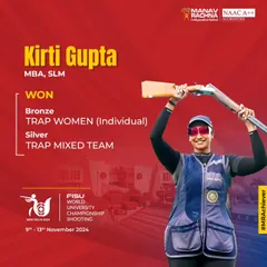 Celebrating our champion, Kirti Gupta, who secured Bronze and Silver medals at the FISU World University Championship. Her success is a testament to the world-class training and support we provide to our athletes.