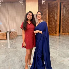 Posing with a happy guest at an event. Connecting with the audience is what makes my job so rewarding.