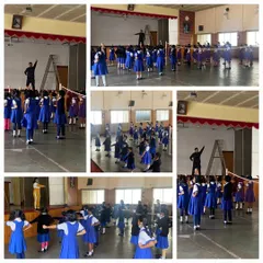 A collage from our classes at Mary Immaculate Girls School in Wilson Garden. We are proud to bring self-defense and discipline training to schools.