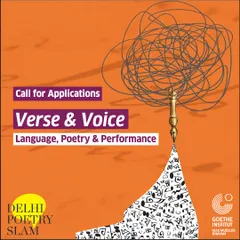 The call for applications for our 'Verse & Voice' workshop, inviting emerging poets to explore language, poetry, and performance in a collaborative, multilingual environment.