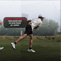 The final step is a strong overarm throw and a full follow-through. Aim and accuracy are everything here. A complete follow-through ensures you have used all the momentum generated, resulting in a flat, powerful throw.