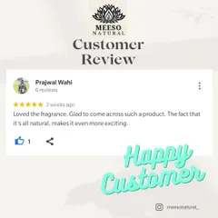 I love receiving feedback like this. It’s wonderful to know that customers appreciate the natural fragrance and the purity of the ingredients I use. Every happy customer makes all the hard work worthwhile.