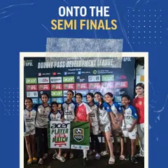 A proud moment for our U14 girls team as they pose after reaching the semi-finals of the Double Pass Development League. This was a remarkable achievement for one of the youngest squads in the tournament.
