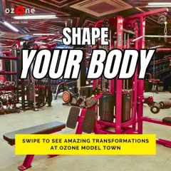 An overview of our gym floor, where transformations like these happen daily. We provide the space, equipment, and expertise to help you shape your body.