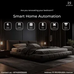 Renovating your bedroom? It's the perfect time to integrate smart home automation. We offer solutions for smart lighting, automated blinds, climate control, smart locks, and home entertainment to create your ultimate personal sanctuary.