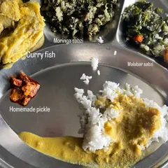 This is a real meal from one of my clients, designed specifically for their health goals. My approach is never one-size-fits-all. I create personalized, culturally aware, and science-informed nutrition plans that are practical for your real life, whether it's a fish curry meal or a simple dal and rice.