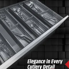Elegance is found in every detail. My cutlery organizers are crafted to not only store your utensils but to display them with a sense of order that defines true luxury.