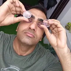 A closer look at the eye cleansing cups. This is a gentle and refreshing practice, especially if you spend a lot of time on screens.