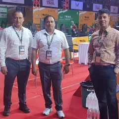 Pictured here with fellow coaches and officials at a professional boxing event. My connections in the boxing world are a valuable resource for my academy and my students.