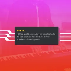 "Trill has great teachers, they are so patient with the kids and make it so much fun." This is our core philosophy. Learning music should be a lovely experience.