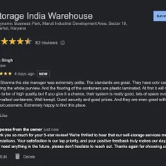 This detailed review commends our site manager's politeness, the high standards of our facility, and the excellent security with CCTV coverage. It's a testament to our well-kept, secure, and customer-focused environment.