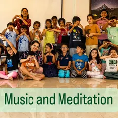 Our Music and Meditation workshops are a beautiful example of how we blend mindfulness with creativity. Here, a wonderful group of children discovered that stillness and joy can emerge naturally through sound and connection.