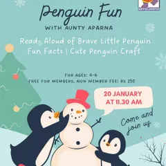 Waddle over and chill with us! We celebrated Penguin Fun day by learning amazing facts about these cute birds, reading a story about a brave little penguin, and making an adorable craft.