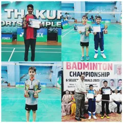A clean sweep at the Raigad District Badminton Championship. Our players Sai Siddharth, Veeyom Aggarwal, and Himanshu Bhatkar won Gold Medals in their respective categories.