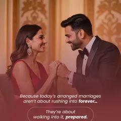 The modern arranged marriage is not a rushed decision. It is a conscious choice made by two people who are prepared to build a future together. We facilitate this journey of preparation and clarity.
