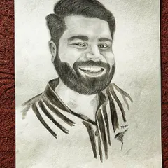 This commissioned charcoal portrait shows my style of blending realism with a touch of caricature to emphasize a warm and friendly smile.