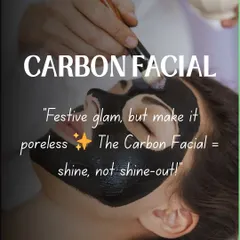 My Carbon Facial is perfect for achieving festive glam that's poreless and refined. It's designed to give you a healthy shine by controlling oil, not by adding a superficial glow, making it perfect for long events.