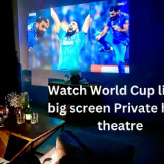 Don't miss the big game. You can watch the Cricket World Cup or any live sporting event on the huge projector screen for an immersive experience.