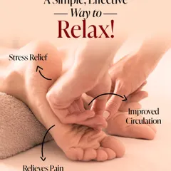 Wellness is at the heart of what we do. Our foot reflexology service is designed not just for relaxation but to promote tangible benefits like stress relief and improved circulation.