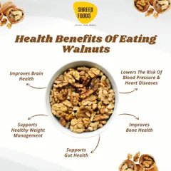 This is a simple guide to the health benefits of eating walnuts. From improving brain health to supporting weight management, they are a true superfood. I provide these so you know the goodness you're getting.