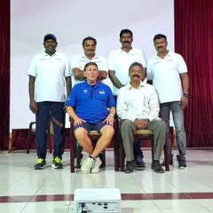 Continuous learning is key to our coaching philosophy. Our senior coaches are pictured here with renowned Australian coach Michael Bohl, sharing knowledge and upgrading techniques.