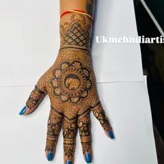 The elephant motif is a classic, and I love giving it a central place in a beautiful mandala design. This style is perfect for festivals, filled with delicate patterns but still feeling open and elegant. It shows how I can make a single motif the star of the show.