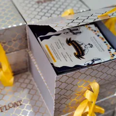 I can also design custom invitations and gift boxes for your family or corporate functions, ensuring a cohesive and premium feel from the very first touchpoint.