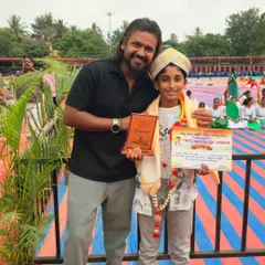 A proud moment as our founder, Suraj Bikkannavar, stands with Nihal Reddy, who was felicitated on Independence Day for his national-level achievements. We celebrate our champions.
