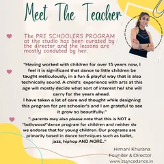 Our founder and director, Himani Khurana, shares her philosophy on teaching our preschoolers. We believe in a meticulous, fun, and playful approach to build a lifelong love for the arts.