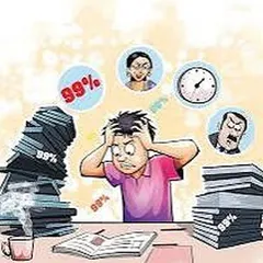The pressure to get 99% can be overwhelming, as this illustration shows. This pressure often harms both the child's performance and the parent-child relationship. My approach to child counseling is to replace this stress with patience, compassion, and unconditional support.