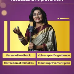 Practice without feedback is often wasted effort. I provide personal, voice-specific guidance and a clear improvement plan in every class, so you know exactly what mistakes to correct and how to get better.