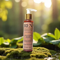 This is my Manjistha Face Wash, a gentle cleanser I created for clear, brighter skin. Using the wisdom of Ayurveda, it harnesses the power of Manjistha, a wonder herb known to detoxify, purify, and help with blemishes and uneven skin tone.