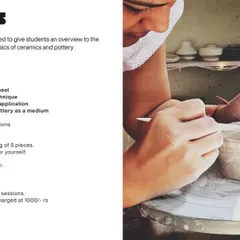 The Beginners course gives you a wonderful overview of the medium. You'll learn hand-building with coiling and slab work, get an introduction to the potter's wheel, and understand the basics of glazes and the pottery process.