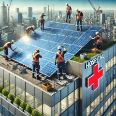 Hospitals have high energy needs, and our rooftop solar solutions are a perfect fit. This installation helps the hospital reduce its operational costs, allowing funds to be used for patient care.