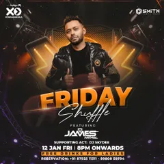 This was for "Friday Shuffle" at Indigo XP, a popular night featuring free drinks for ladies and a high-energy start to the weekend.