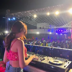 Bringing the energy to a massive Dandiya night under the stars. I love mixing traditional festive tracks with modern beats to create a unique sound that keeps everyone dancing with their dandiya sticks all night long.