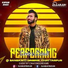 A poster from a performance at Sanskriti Greens, a popular wedding venue in Chhattarpur. I have experience playing at all the top locations in and around Delhi.