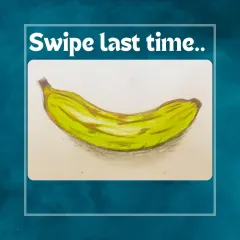 This banana drawing is a great example of how we teach kids to see shapes and shadows in everyday objects. The result is a confident and realistic piece of art.