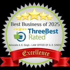 This badge of excellence for 2025 from ThreeBestRated, a US-based rating agency, is a testament to the high standards of my criminal defense practice.
