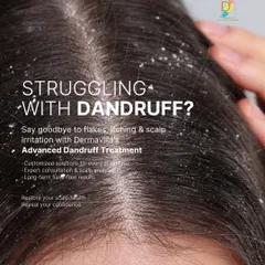 Dandruff is a common but frustrating problem that can affect your confidence. This image shows the visible flakes that many people struggle with. My approach is to provide customized, long-term solutions that address the root cause, so you can enjoy a healthy, flake-free scalp.