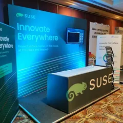 This is a clean, modern, and effectively branded exhibition stall I designed and executed for SUSE. My trade show services ensure your booth is not just a space, but a destination that attracts visitors and communicates your brand message clearly.