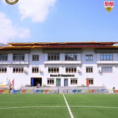 The 'Home of Happiness' at the Bhutan Football Federation, where our team stayed for their high-altitude training. We ensure our players have the best facilities, even on tour.