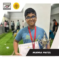 Another win for Rudra Patil, securing a silver medal in the 10m Peep Sight Air Rifle U-14 category at the CISCE Regional School Tournament. His consistent performance is a result of dedicated training.