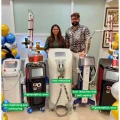 We are constantly upgrading our technology to bring you the best results. Here, our team showcases some of our cutting-edge machines for skin tightening, hair reduction, and pigmentation treatments, ensuring faster, safer, and more effective outcomes.